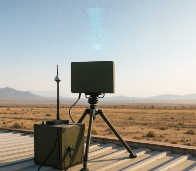 Anti drone system deployed
