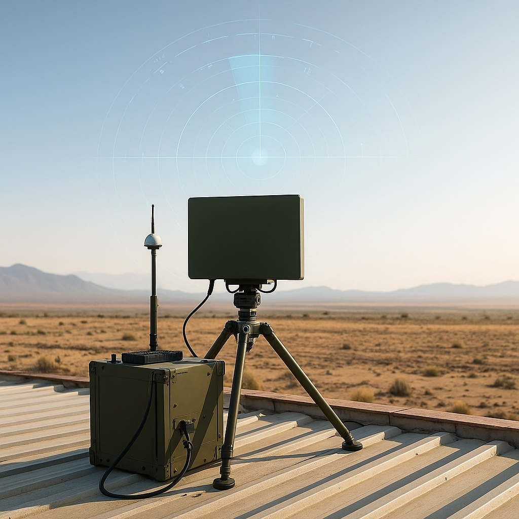 Anti drone system deployed